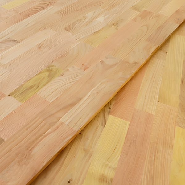 Pannello lamellare acacia giuntato a pettine, spessore 0.75″/19mm, scelta A/B