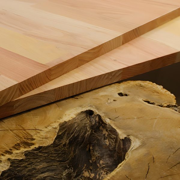 Pannello lamellare acacia giuntato a pettine, spessore 1.5″/38mm, scelta A/B