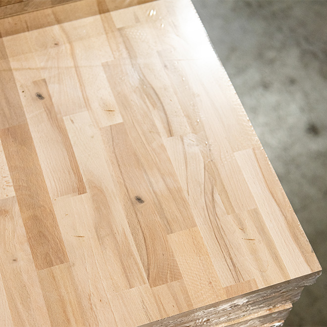European Oak Edge-Glued Solid Wood Panel, Finger Jointed, Thickness 1.5″/38mm, Rustic Grade