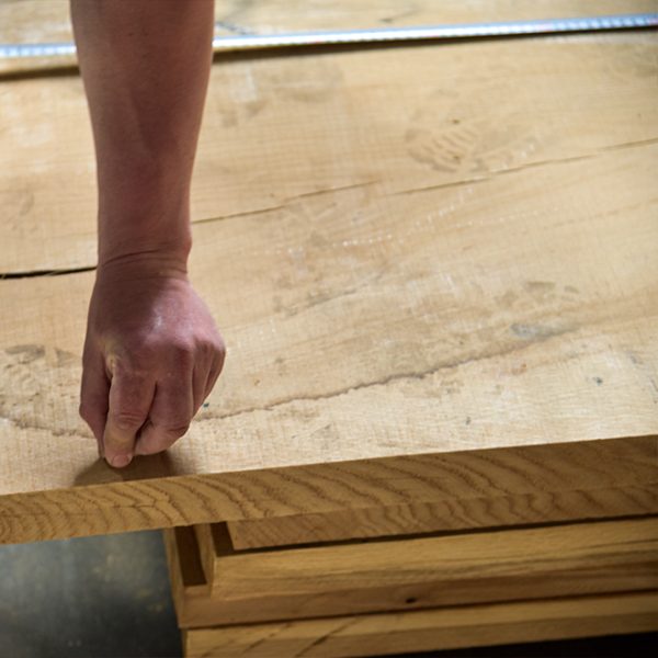 Europees eiken ruwgezaagd hout, dikte 50 mm (8/4"), F1F