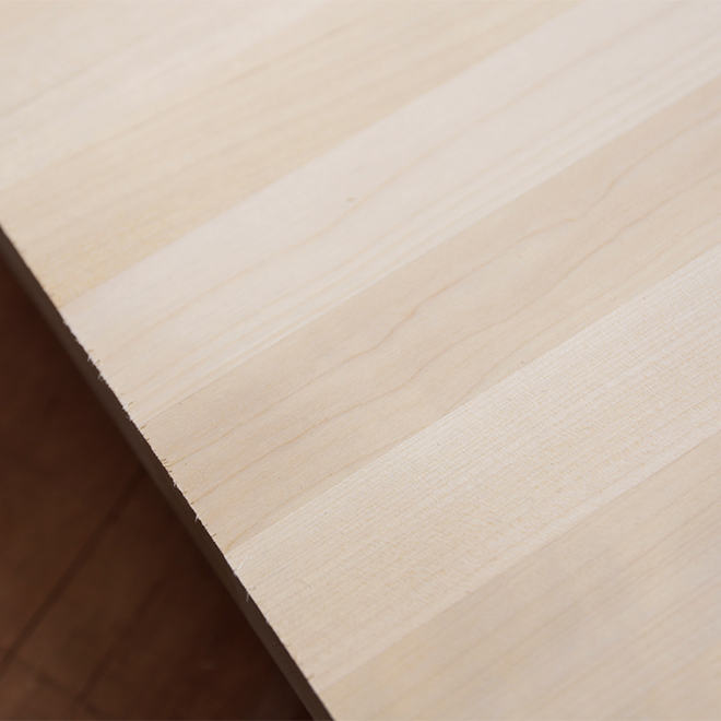 Maple Edge-Glued Solid Wood Panel, Finger Jointed, Thickness 0.75″/19mm, Grade 2