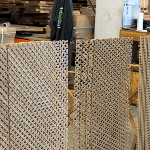 Decoratief eiken latwerk 5R