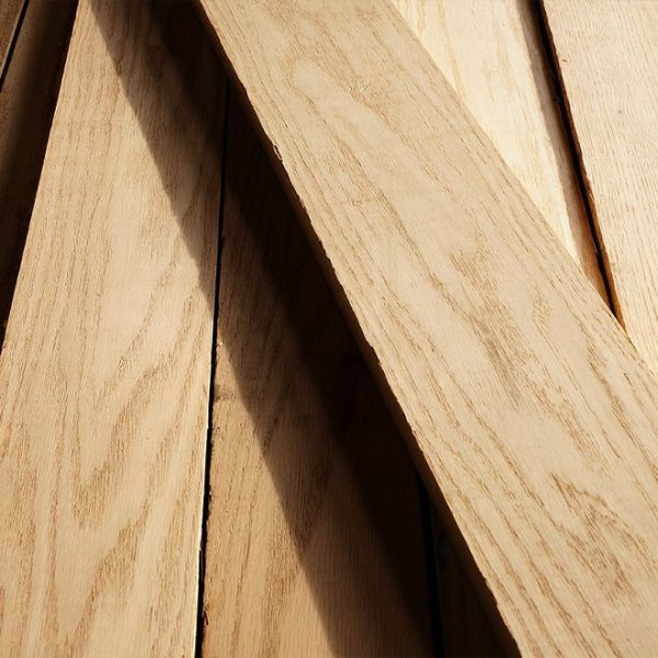 Legname segato grezzo quercia rossa, spessore 50 mm (8/4"), 1C