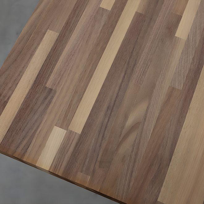 Walnut Edge-Glued Solid Wood Panel, Finger Jointed, Thickness 1.5″/38mm, Grade 2