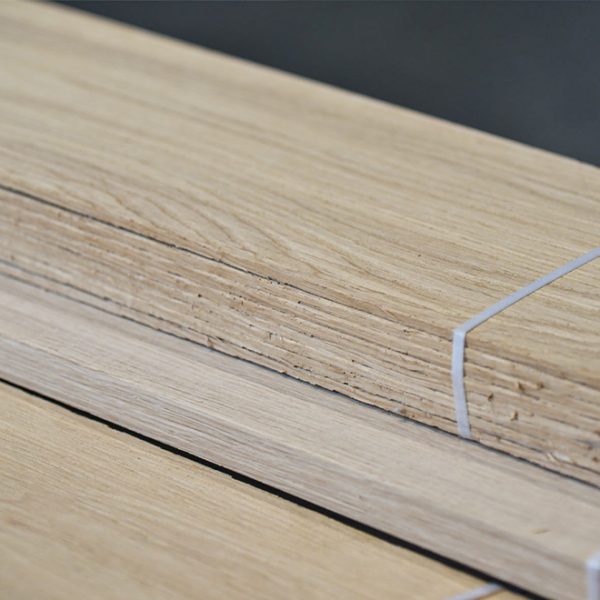 Piallaccio segato di rovere europeo, 6mm, scelta A