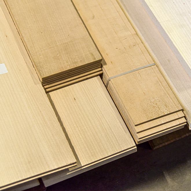 6mm Sawn Maple Veneer, Grade Rustic