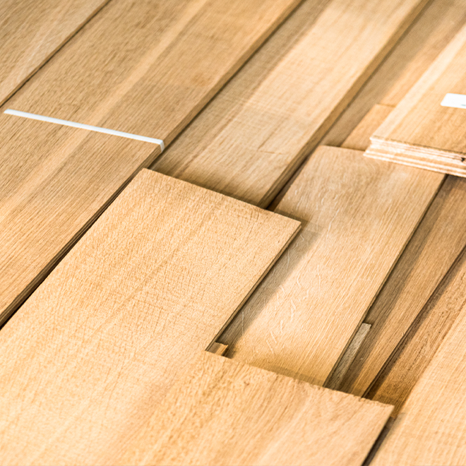 6mm Sawn Red Oak Veneer, Grade Rustic