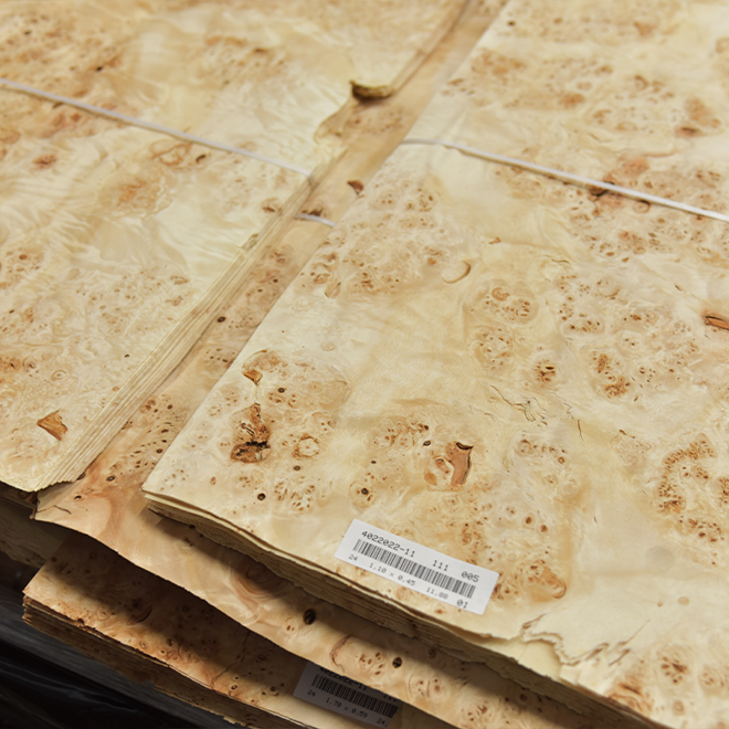 Black Poplar Burl Veneer AB grade, from 0,60mm / 0.023"