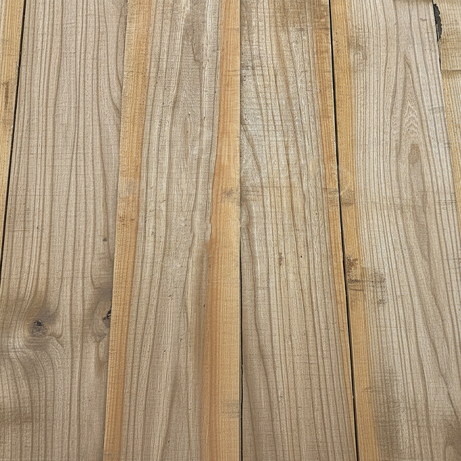 Elm Rough-Sawn Lumber, Thickness 30 mm (5/4"), 1C