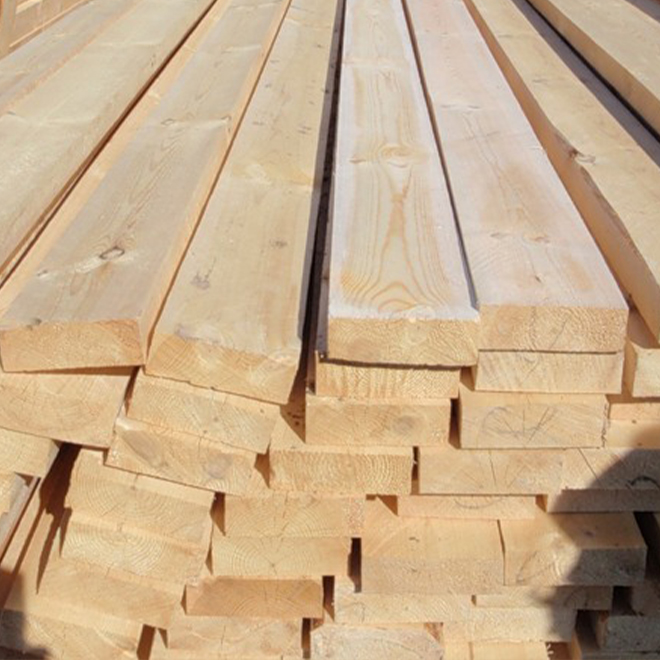 Pine Rough-Sawn Lumber, Thickness 30 mm (5/4"), Below 2C